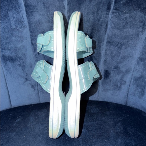 Clarks Cloudsteppers Breeze Maye Women's Sky Blue Slide Sandals Size 8 - Picture 5 of 6